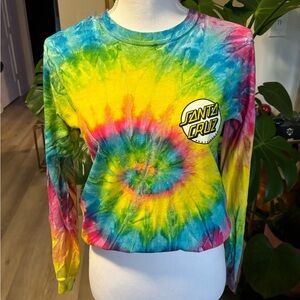 Santa Cruz Tie Dye Long Sleeve T shirt